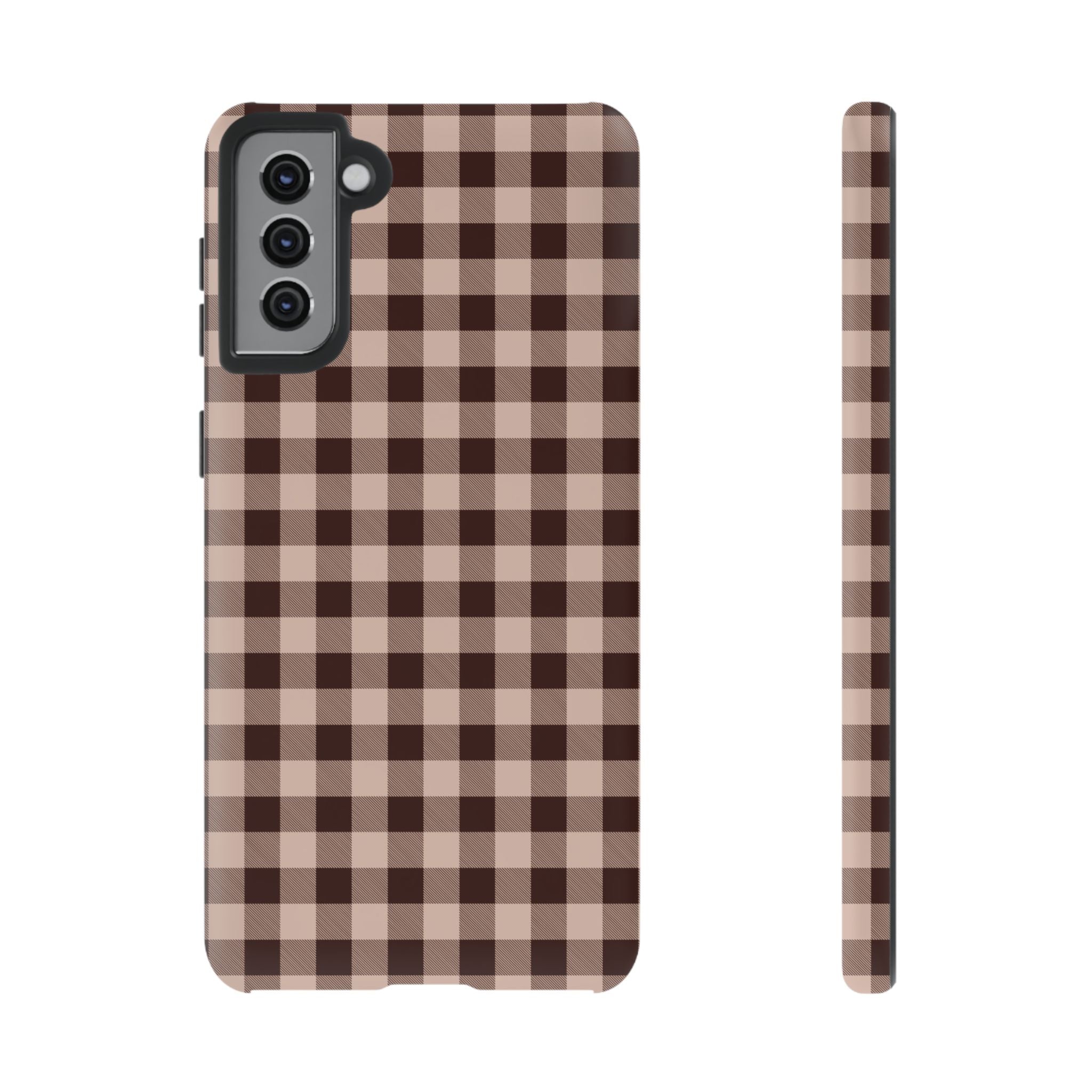 Latte Check Phone Case