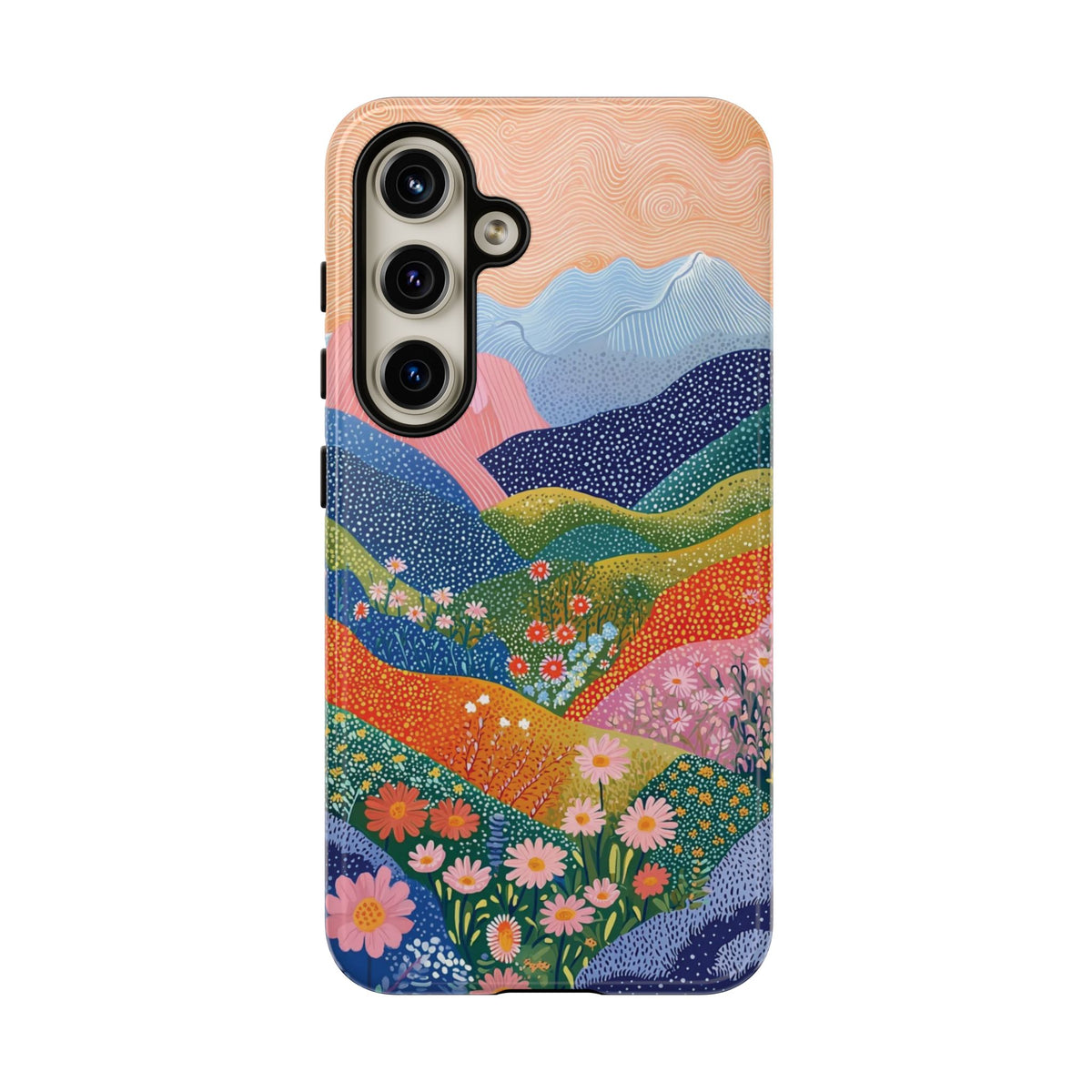 Scenic Route | Colorful Mountain Floral Galaxy Case