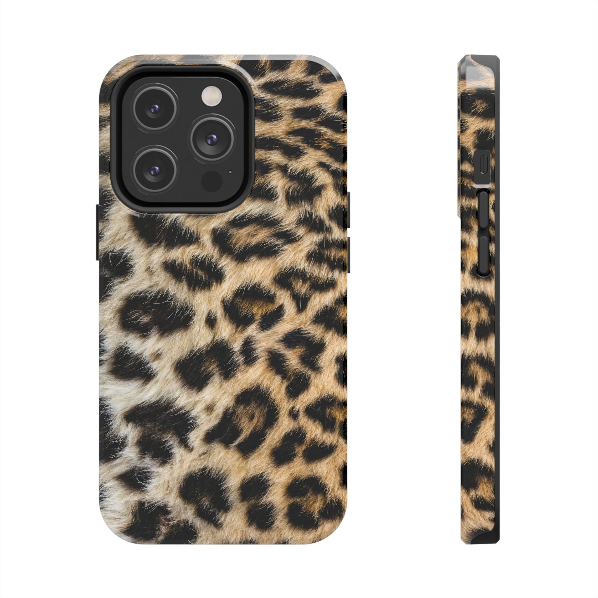 Estuche para iPhone con estampado de leopardo marrón y estilo urbano chic