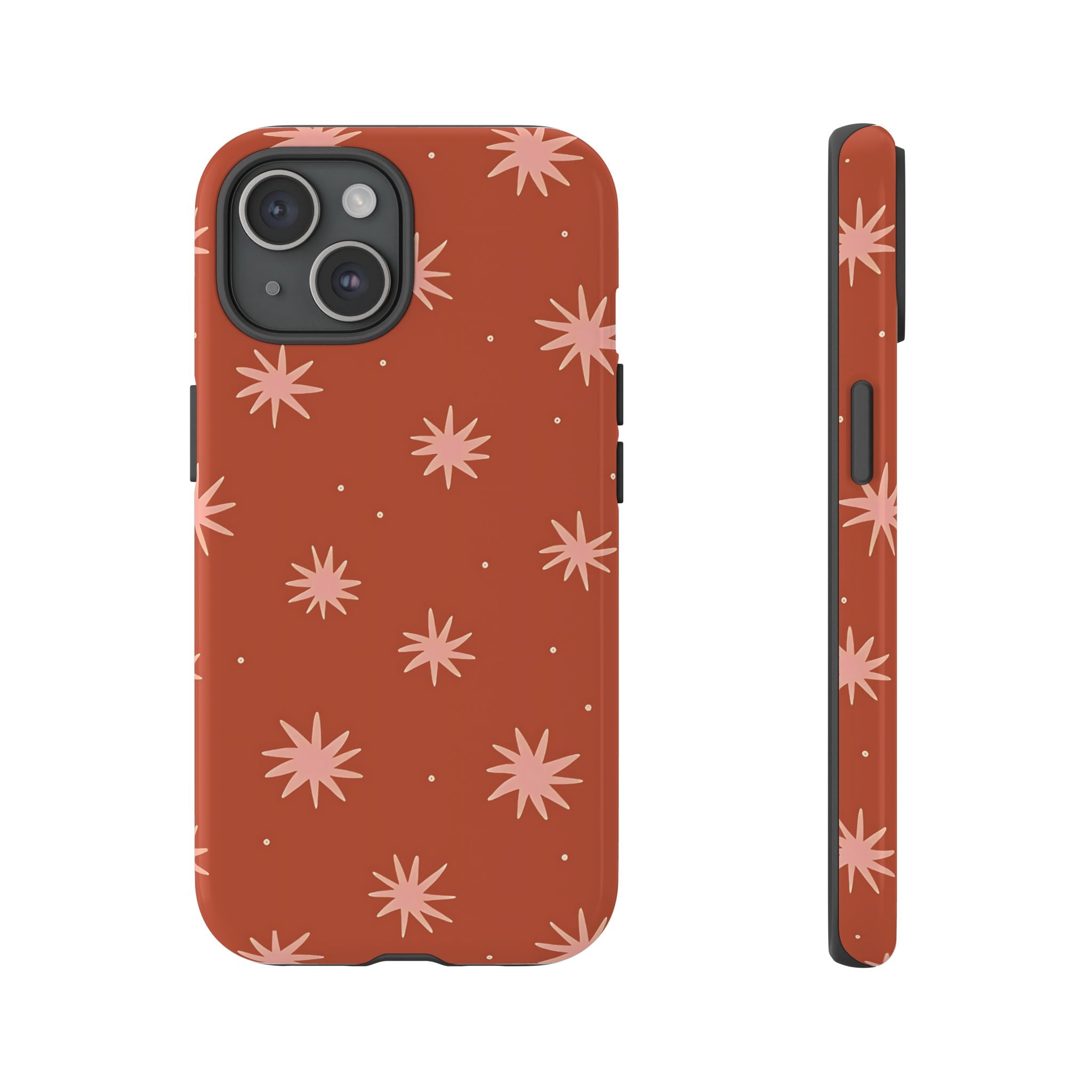 Boho Stars | Coque iPhone rétro orange