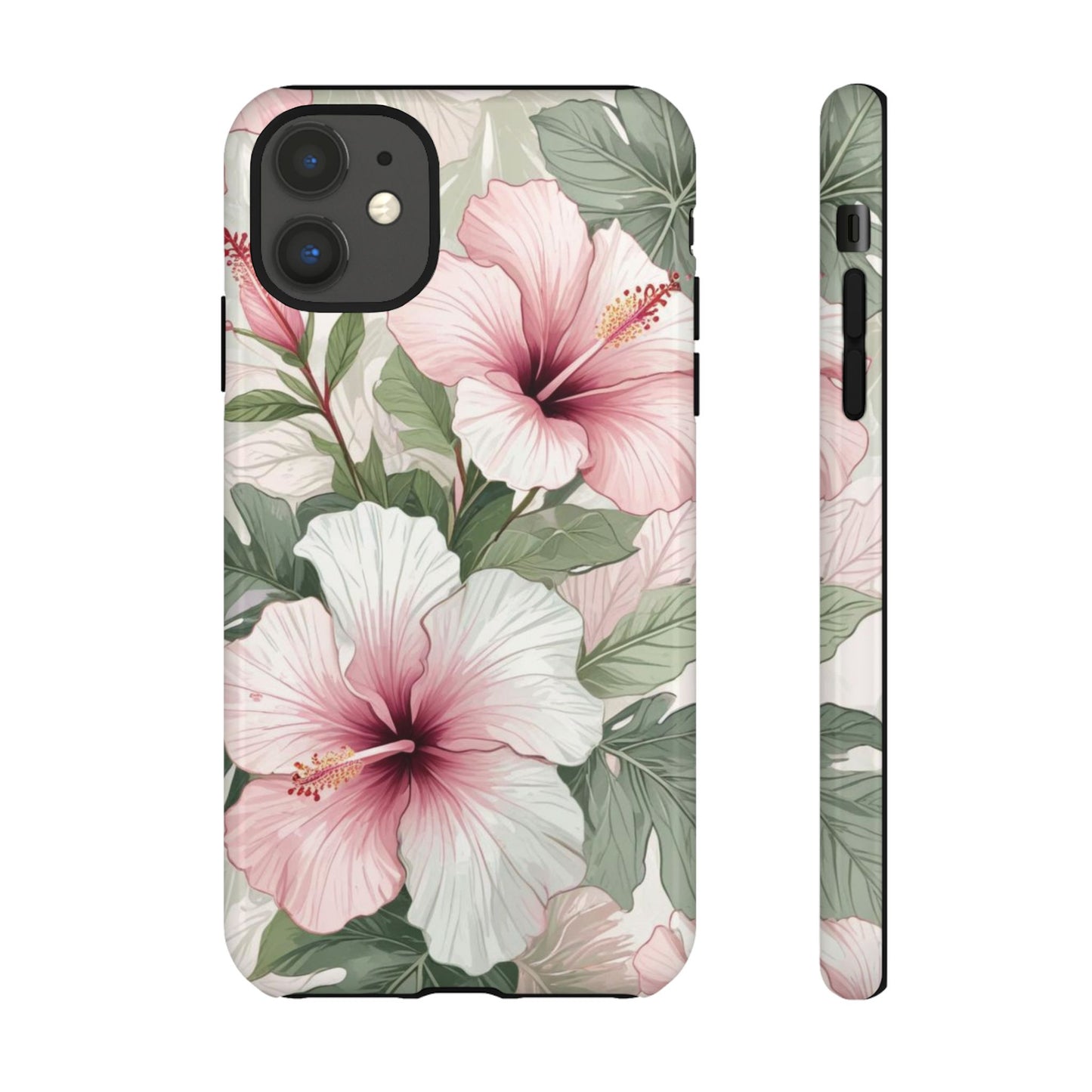 Island Hopping | Green & Pink Tropical Floral Case