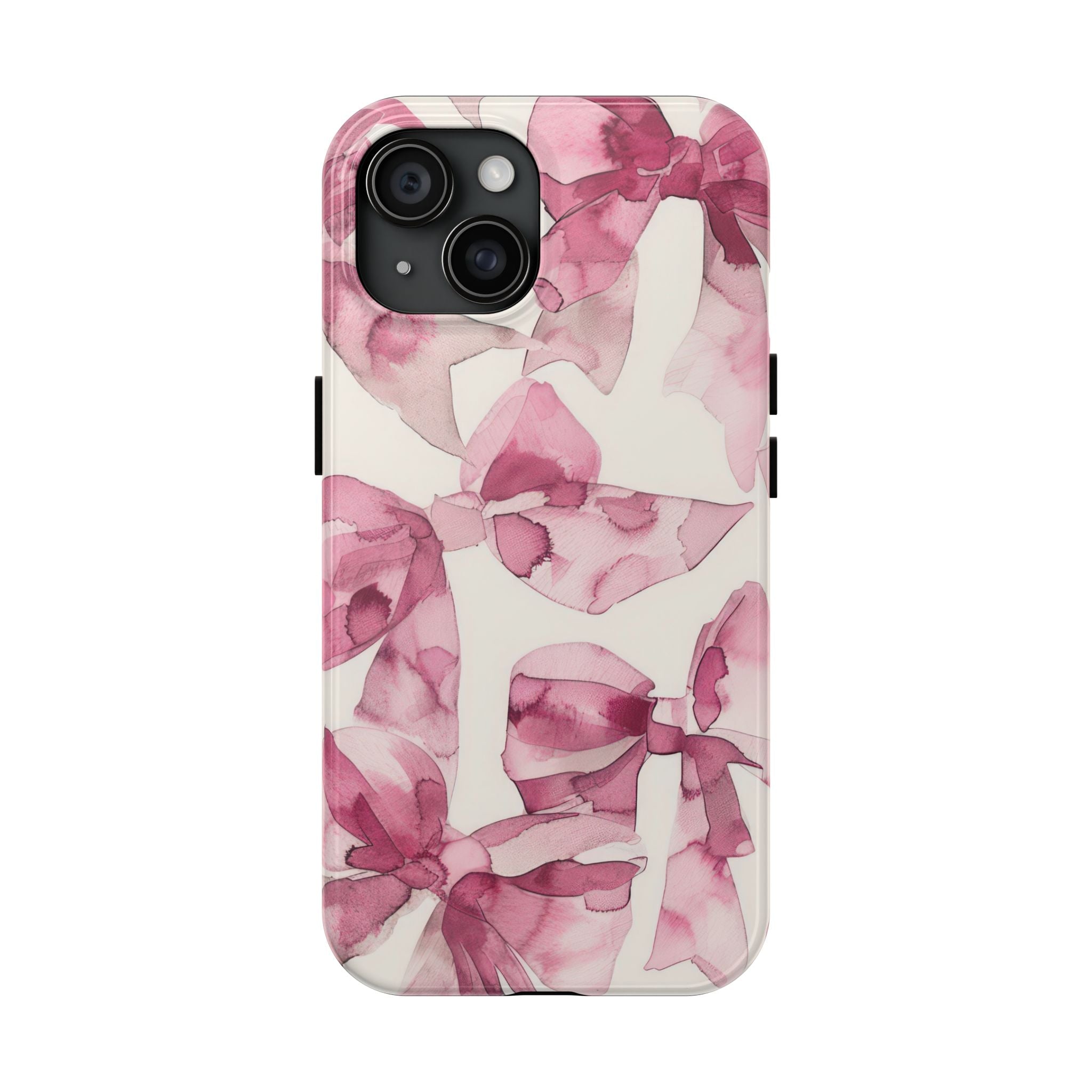 Funda para iPhone con lazos rosas | Whimsy