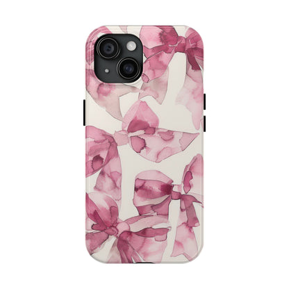 Whimsy | Pink Bows iPhone Case