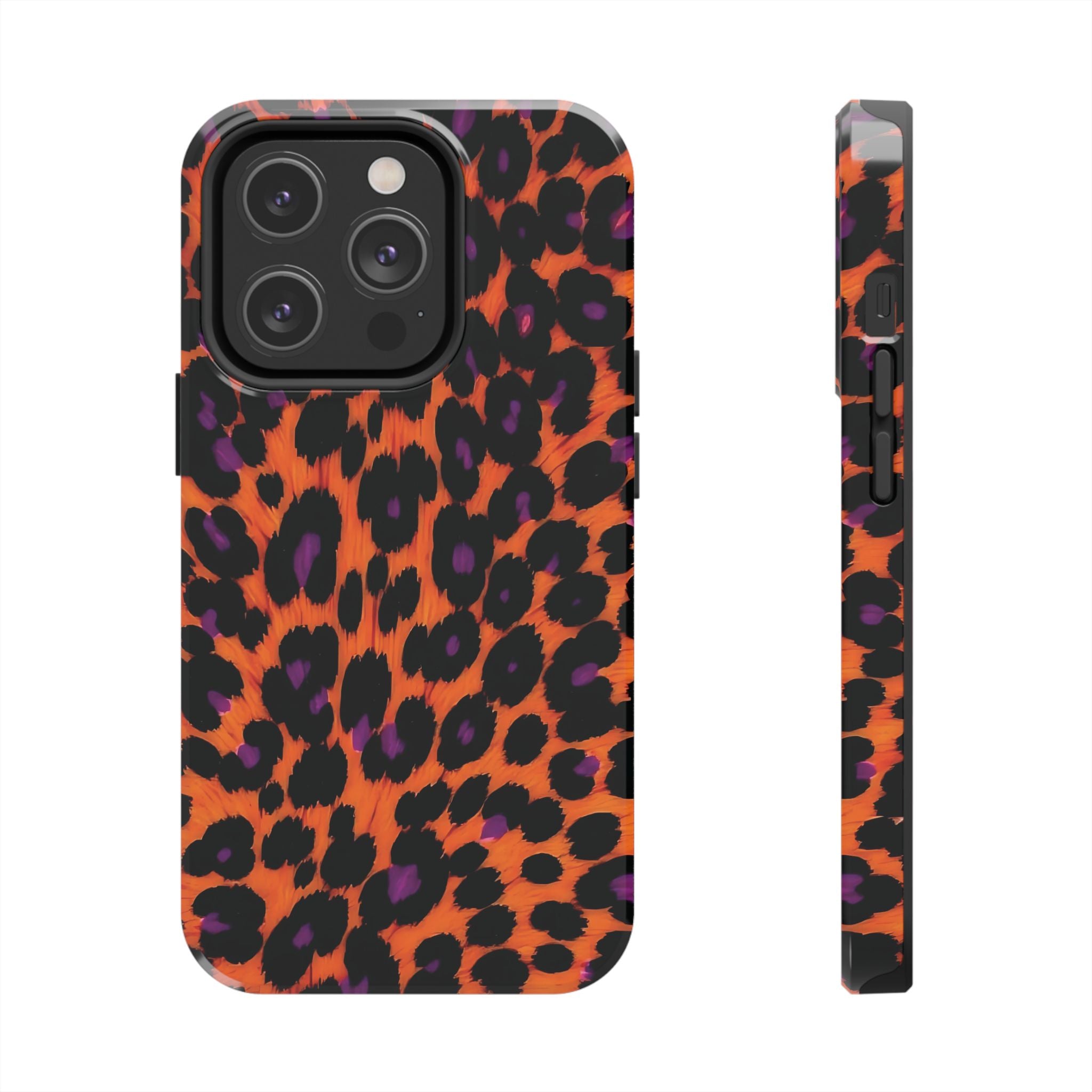 Orange Leopard Animal Print iPhone Case