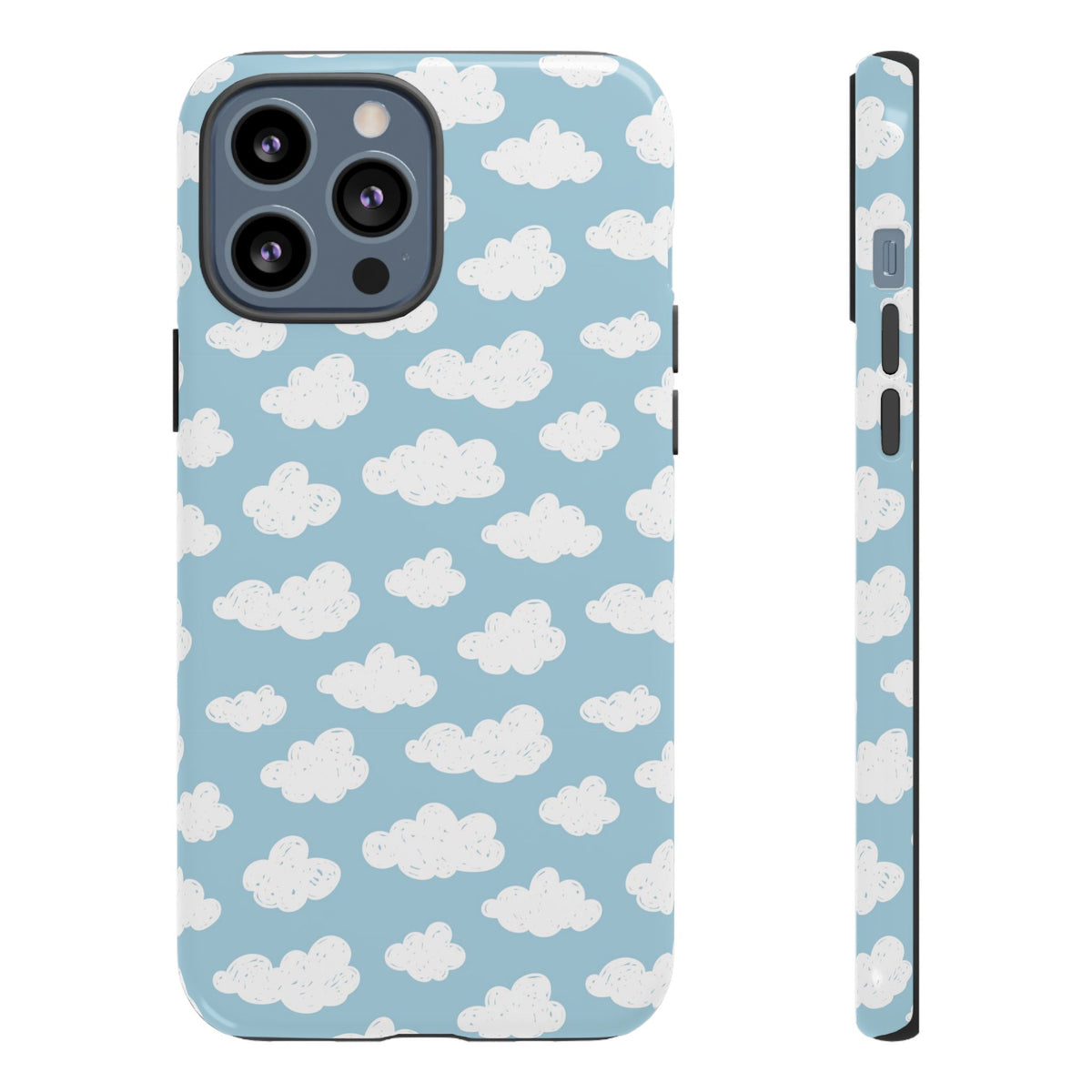 Cloud Nine | Blue Cloud Print iPhone Case