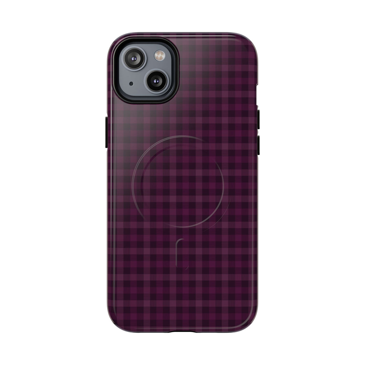 Plum Crush | Purple Plaid MagSafe Case