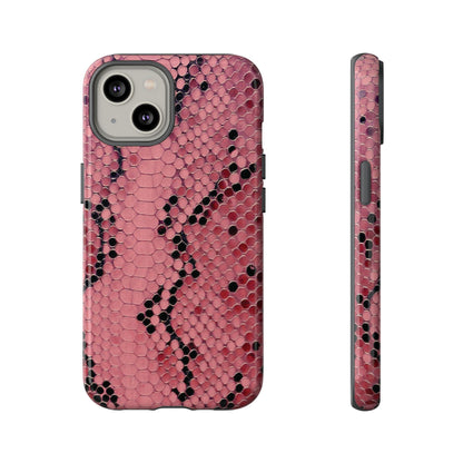 Python rose | Coque iPhone à imprimé serpent