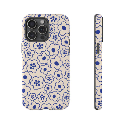 Blossom | Blue Retro Flower Case