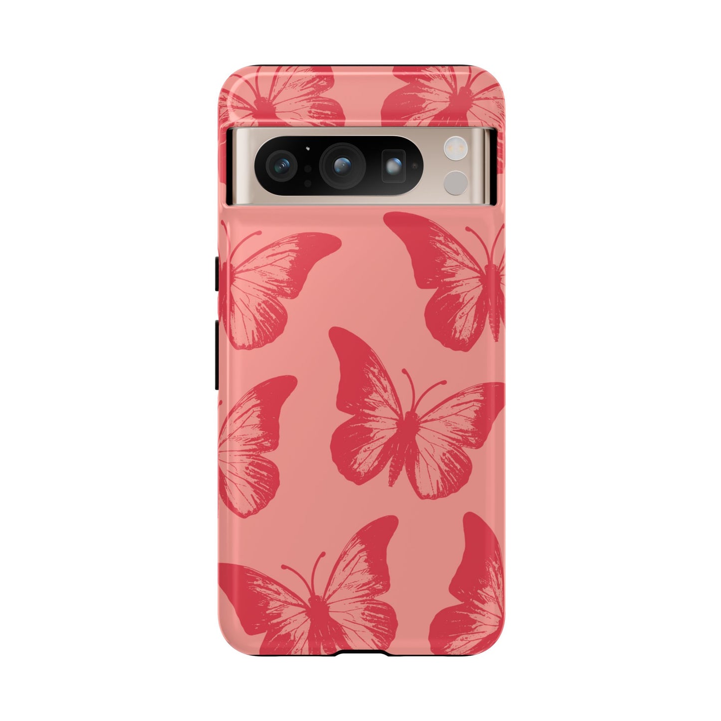 Social Butterfly | Peachy-Pink Butterfly Case