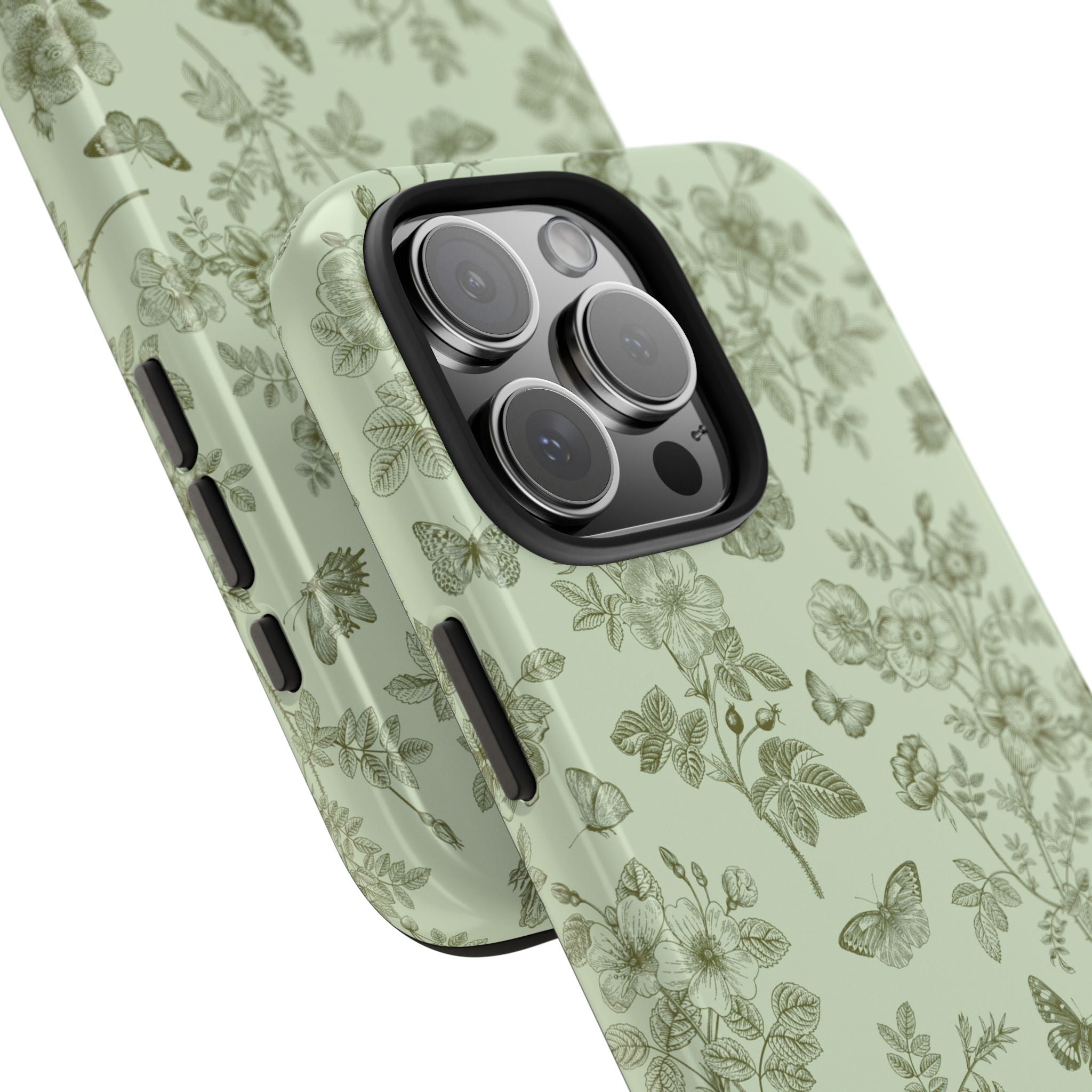 Sage Garden Green Floral iPhone Case