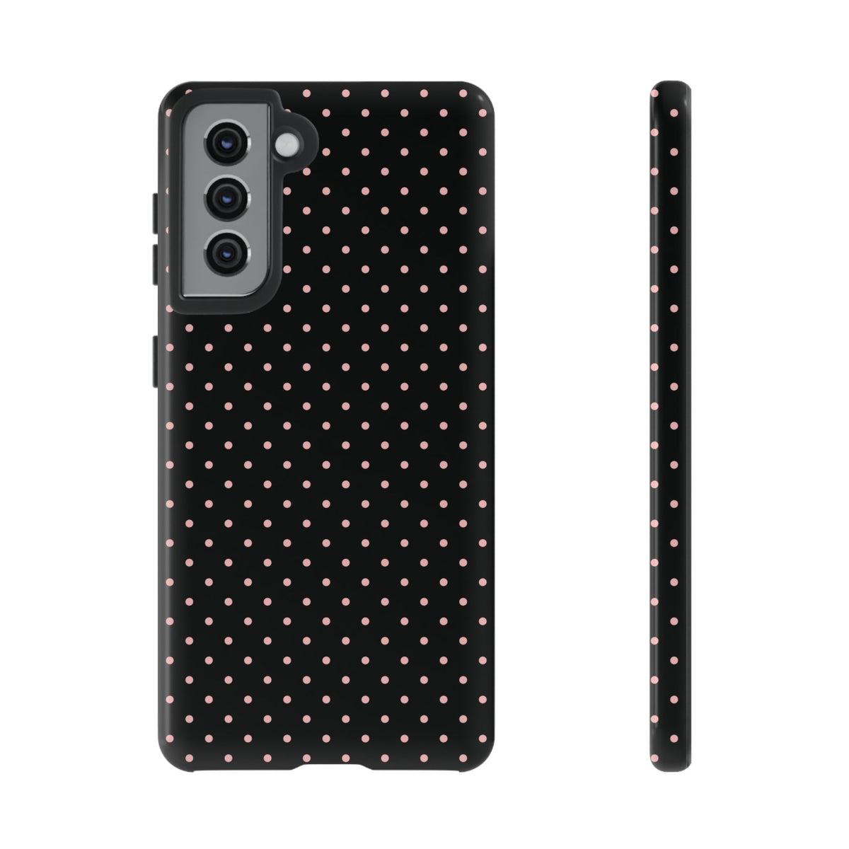Polka Flirt | Pink & Black Polka Dot Galaxy Case