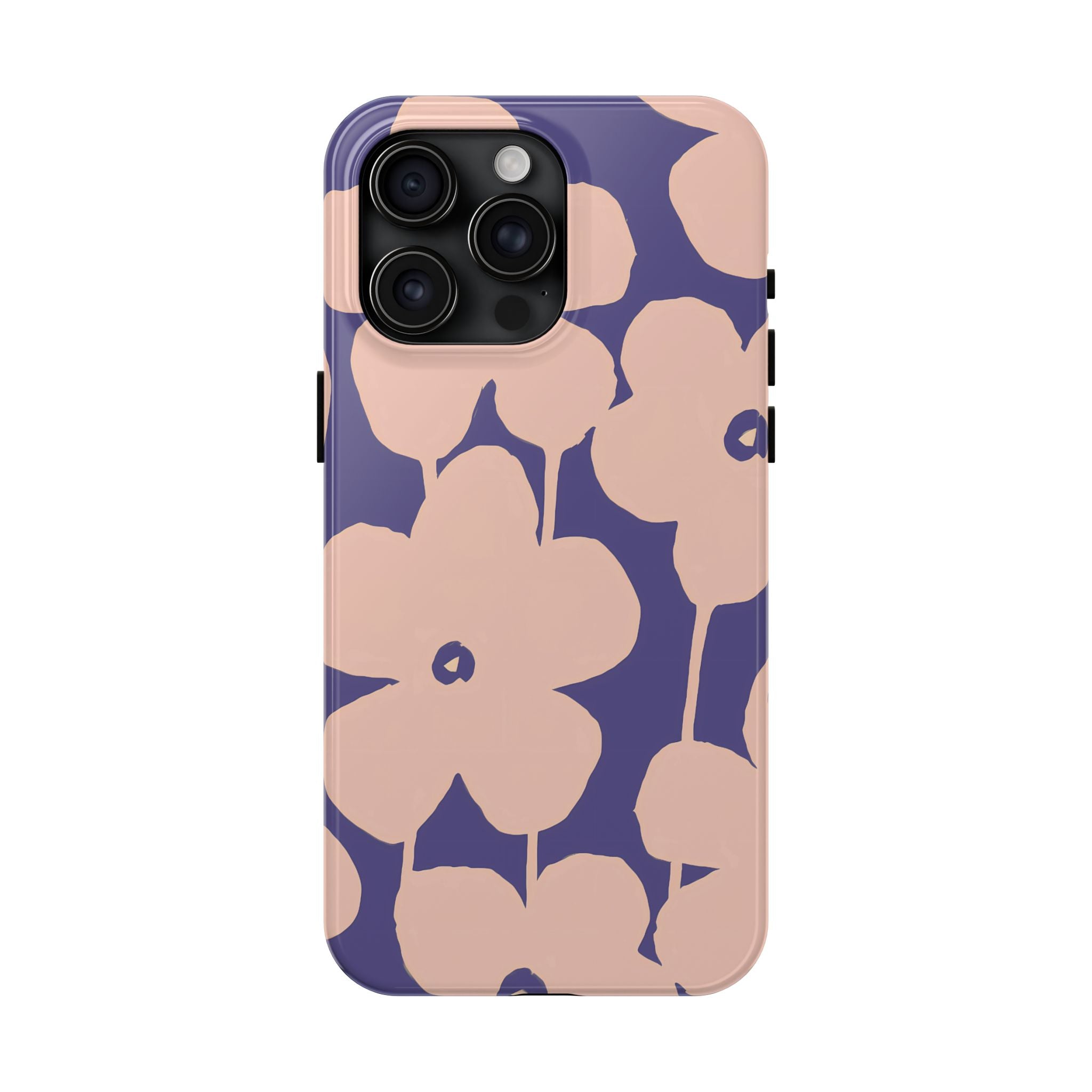 Blooms | Funda para iPhone con estampado floral morado