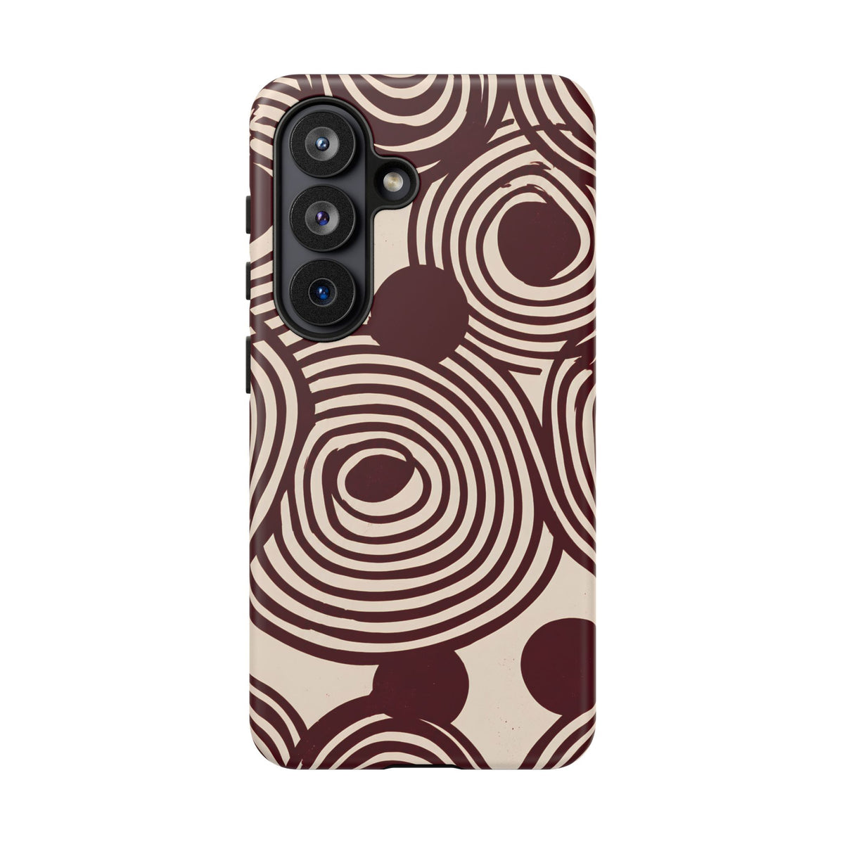 Retrograde | Burgundy Retro Geometric Galaxy Case