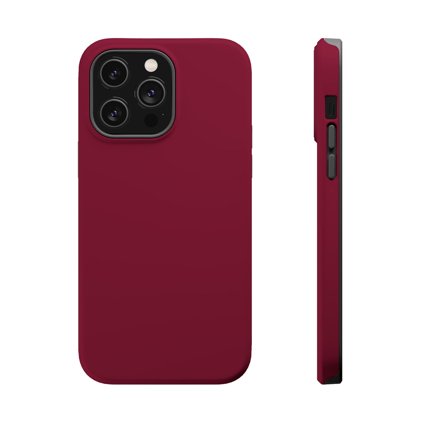 Burgundy Bliss | Satin Finish iPhone Case