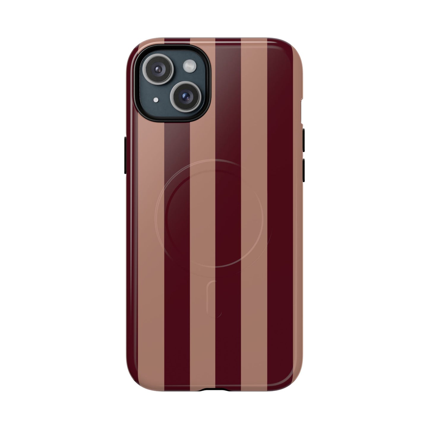 Tribeca | Burgundy Stripe MagSafe Case