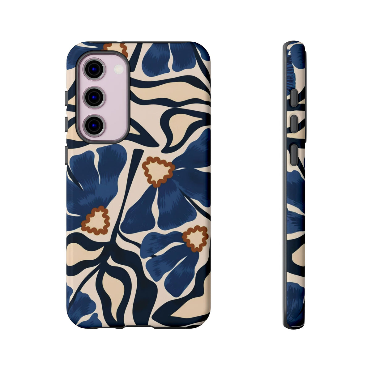 Blue Note | Abstract Blue Floral Samsung Galaxy Case