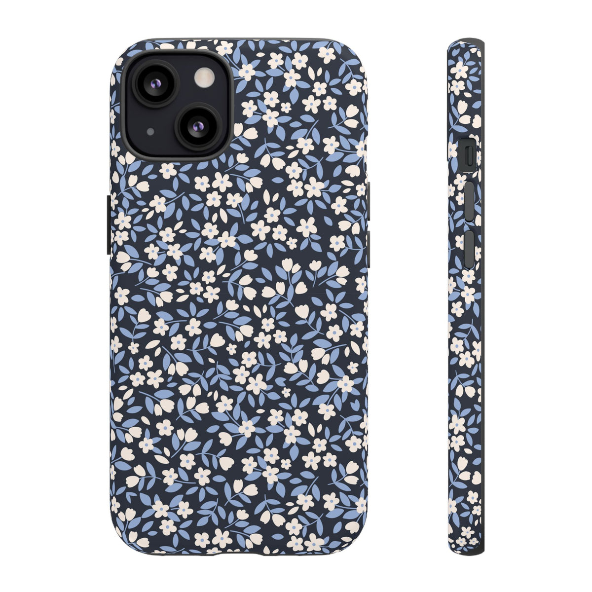 Ditsy Darling | Navy Blue Floral iPhone Case