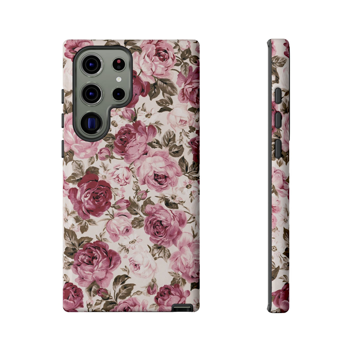 Love Story | Vintage Pink Rose Floral Galaxy Case
