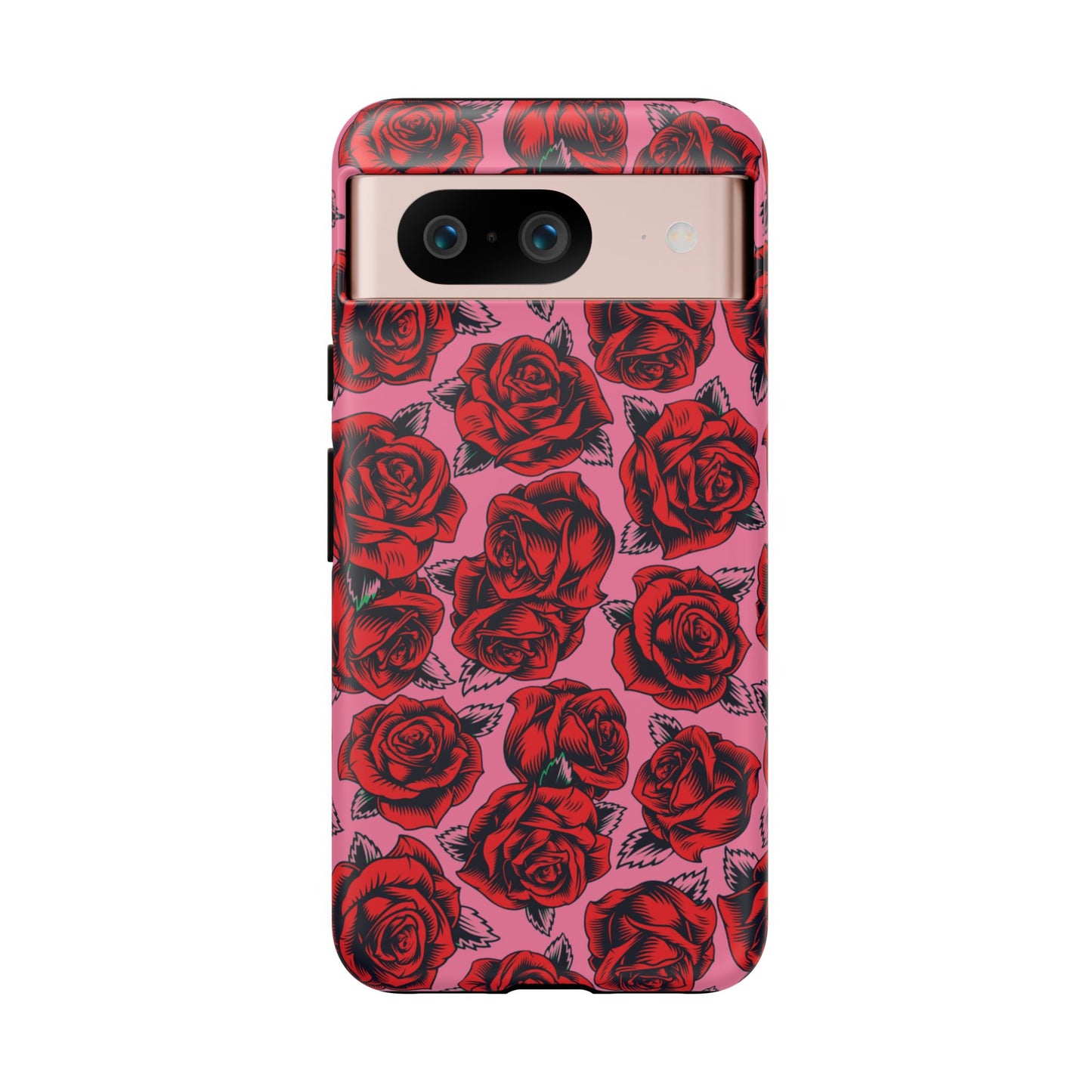 Love Story | Red & Pink Pop Art Rose Floral Case