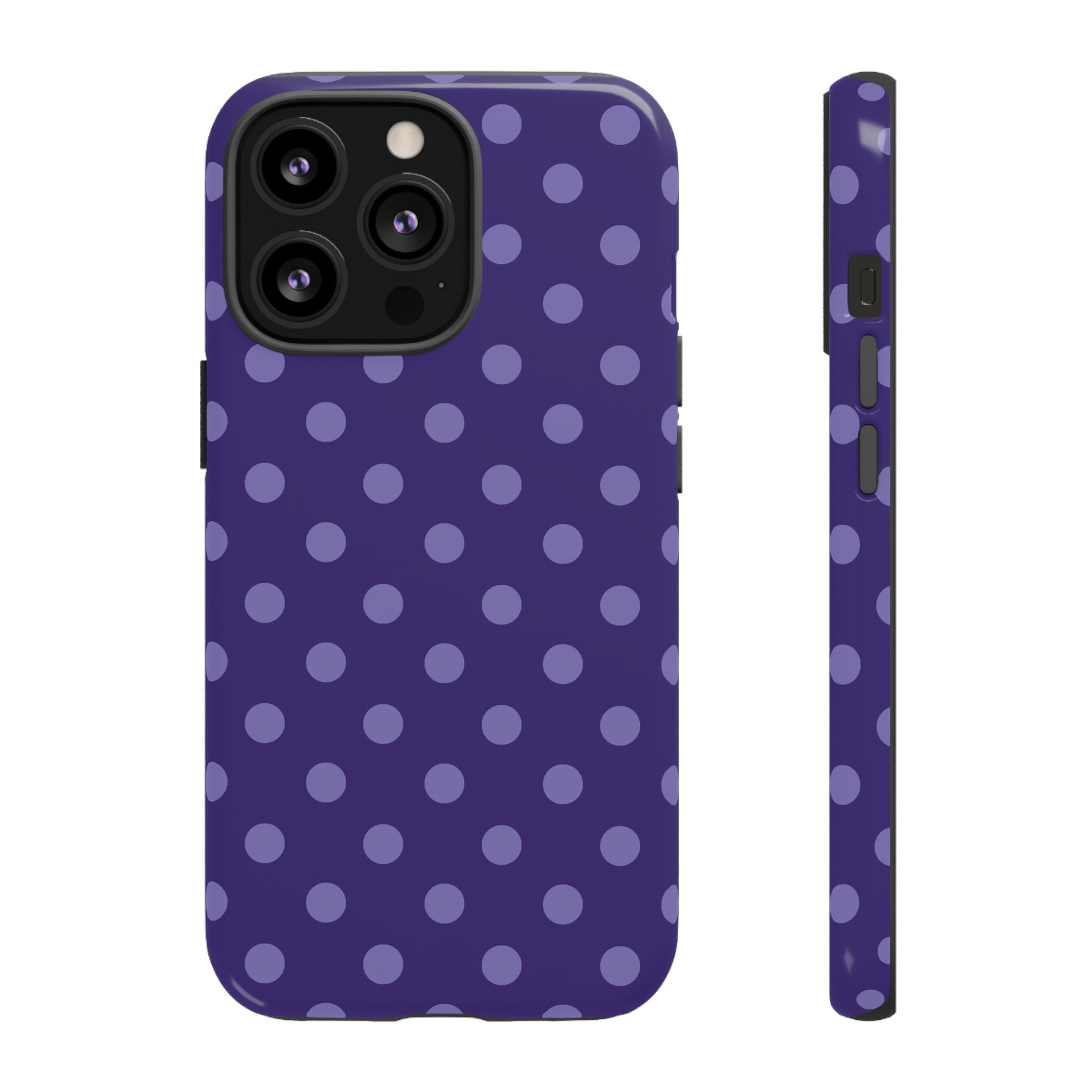 Plum Pop | Polka Dot iPhone Case