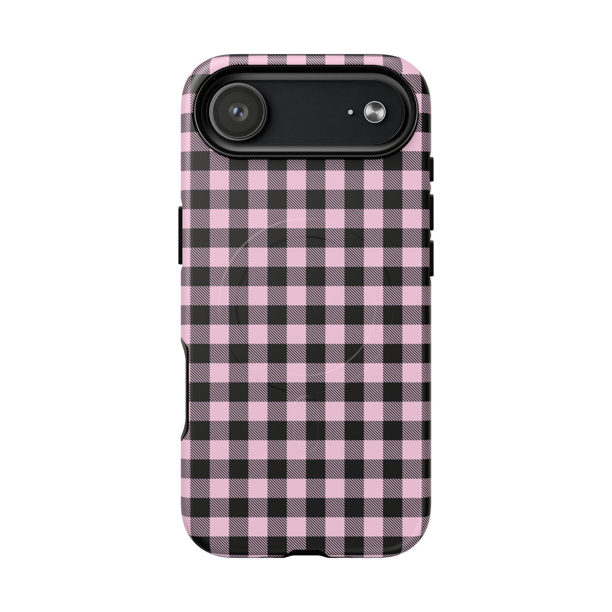 Pink Punk | Pink & Black Check MagSafe Case