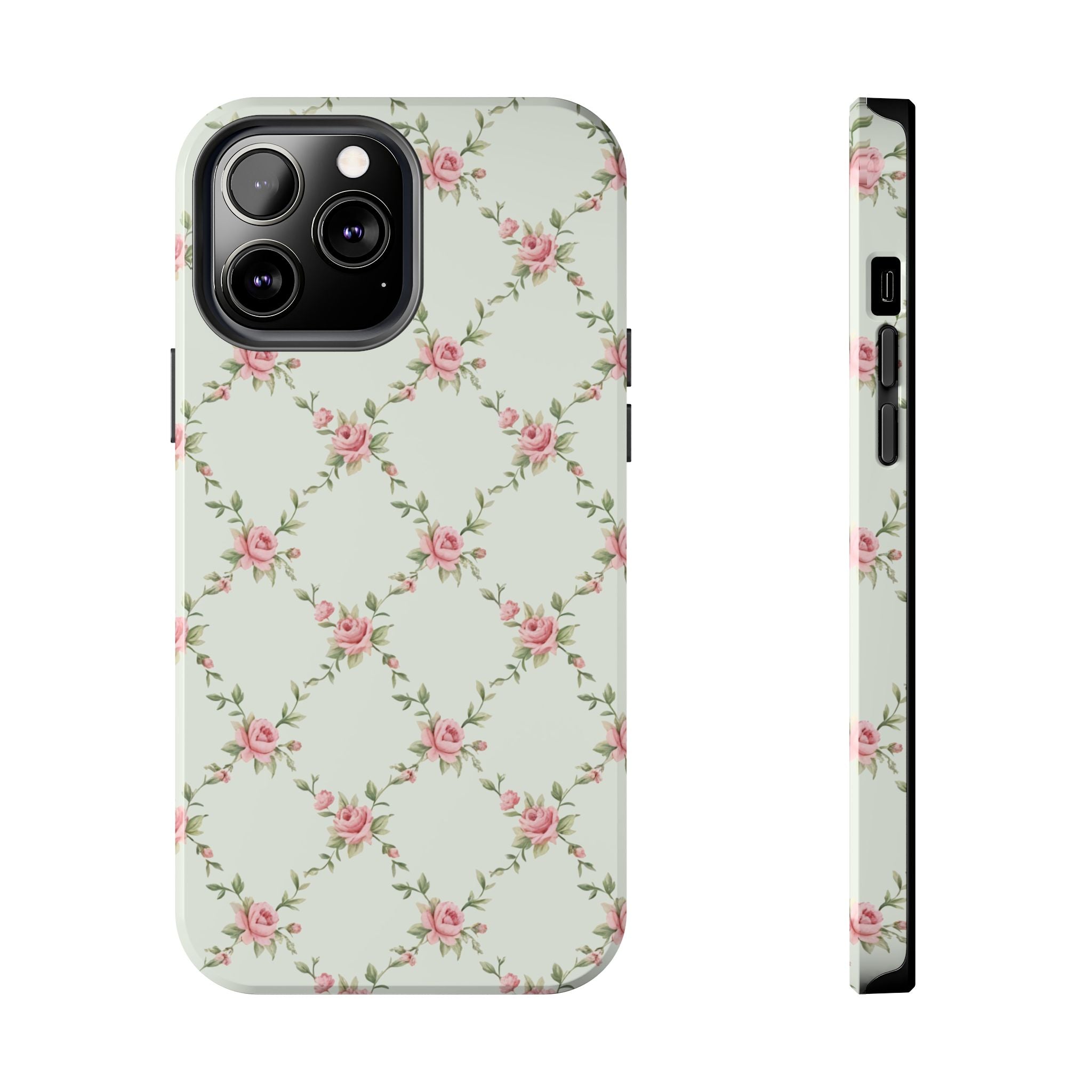 Rose Lattice Coquette iPhone Case