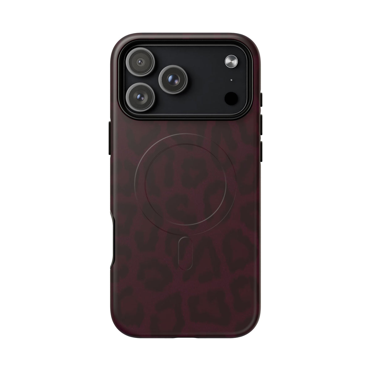 Black Cherry | Burgundy Leopard MagSafe Case