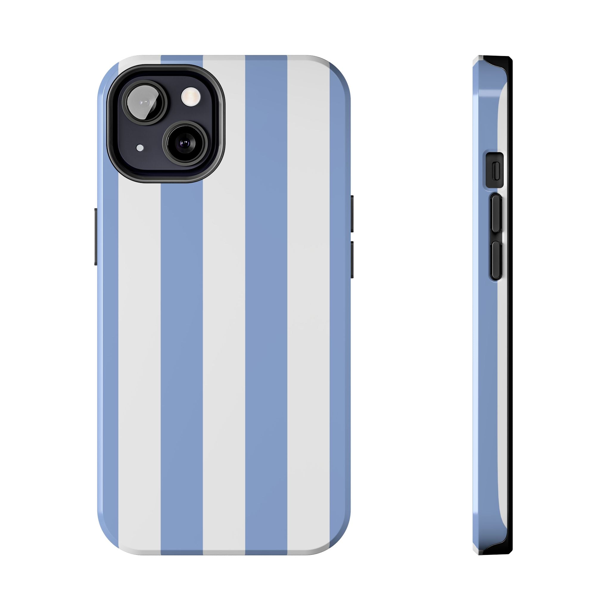 Blue Cabana Stripe iPhone Case