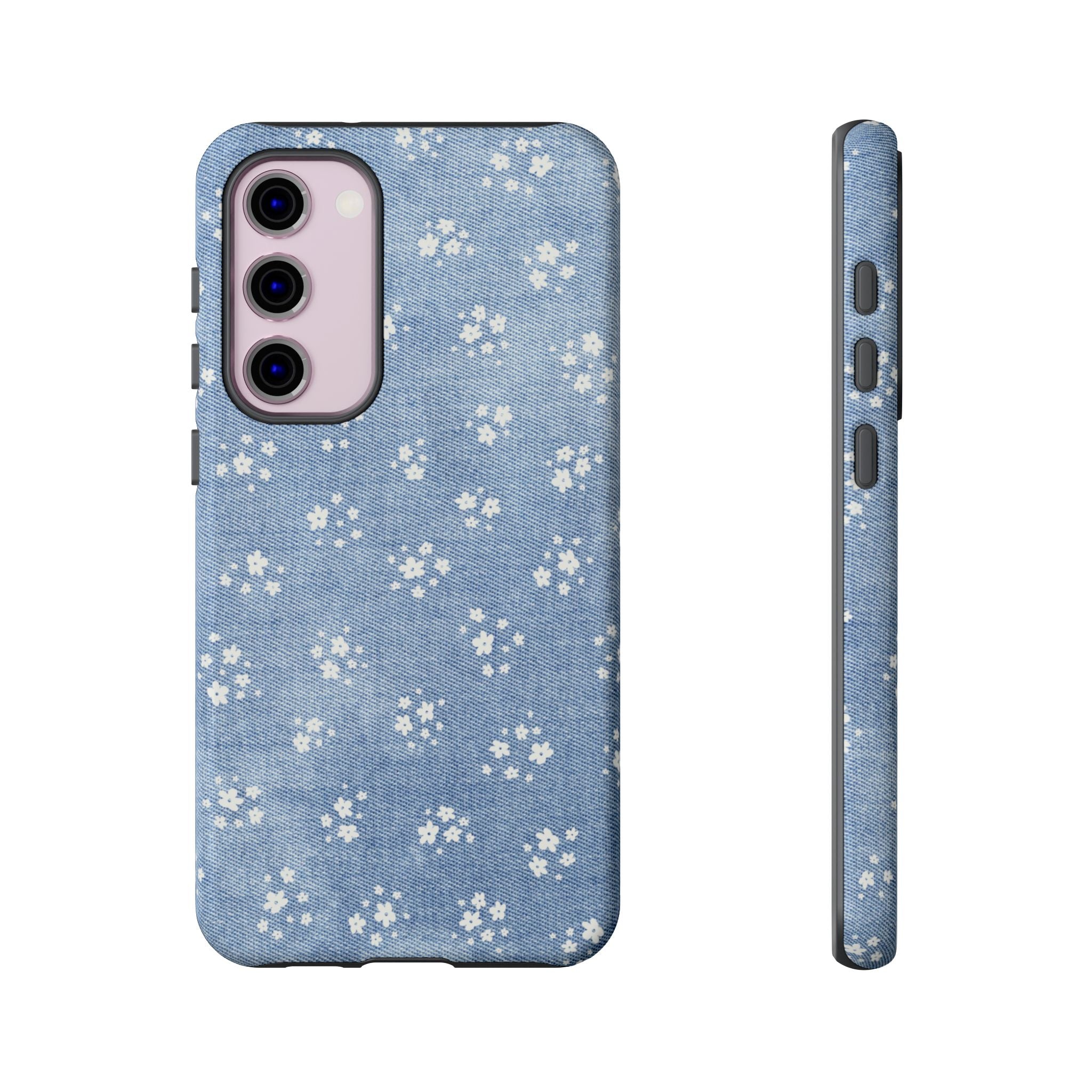 Denim Daisy Phone Case