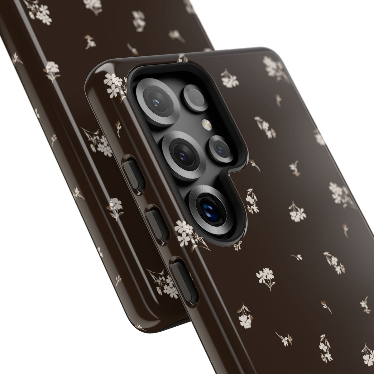 Sweet Nothings | Chocolate Brown Floral Galaxy Case