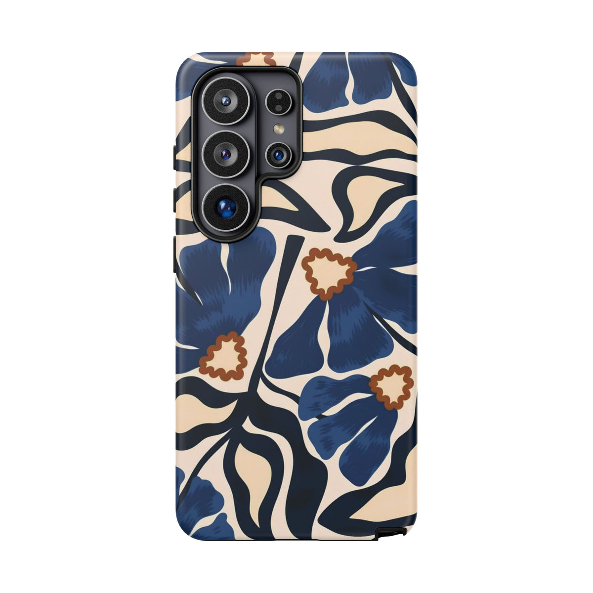 Blue Note | Abstract Blue Floral Samsung Galaxy Case