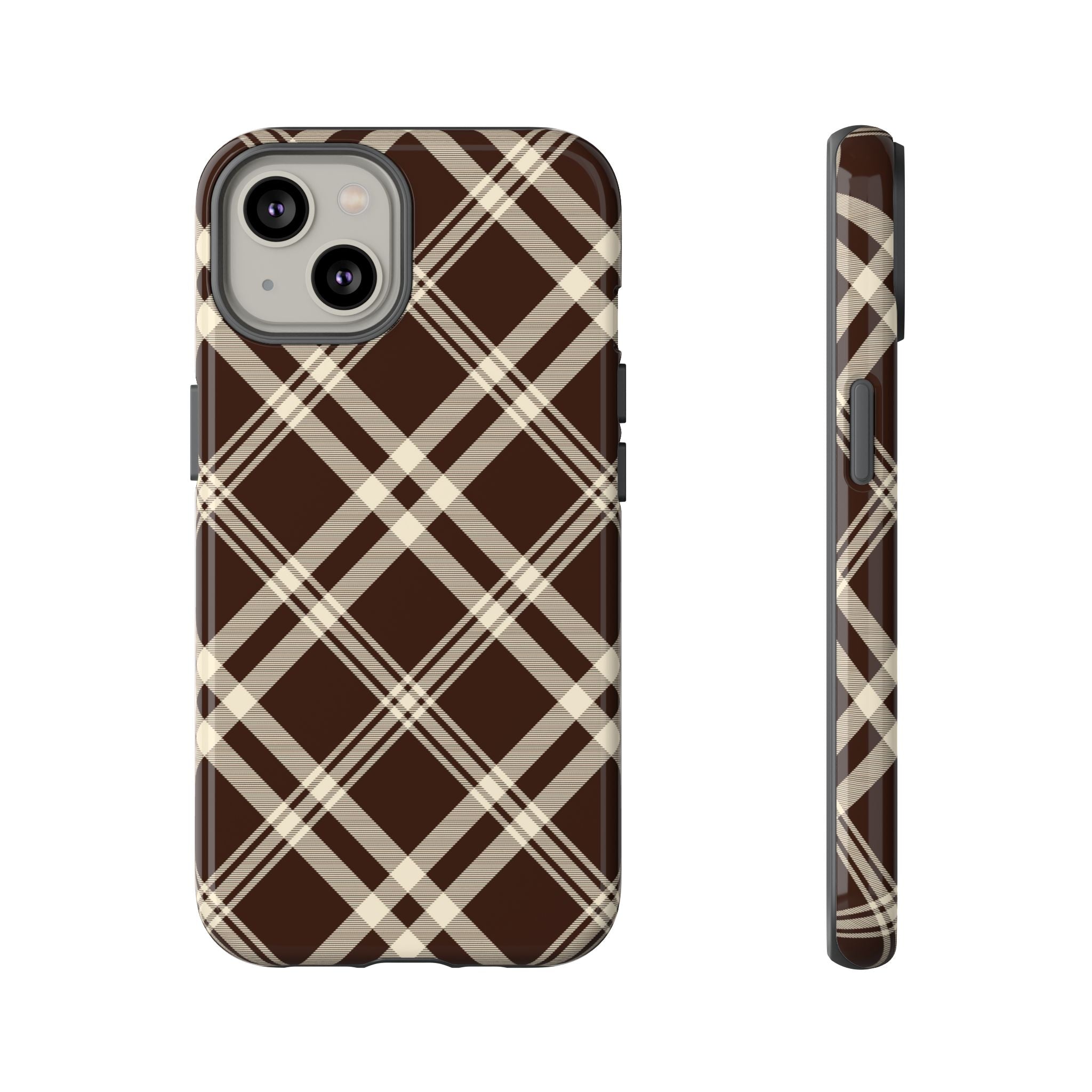 Mocha Plaid | iPhone Case