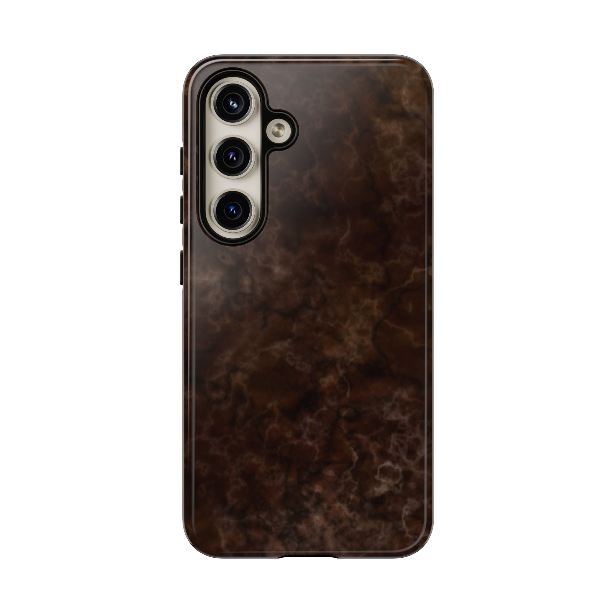 Espresso Brown Marbled Galaxy Case