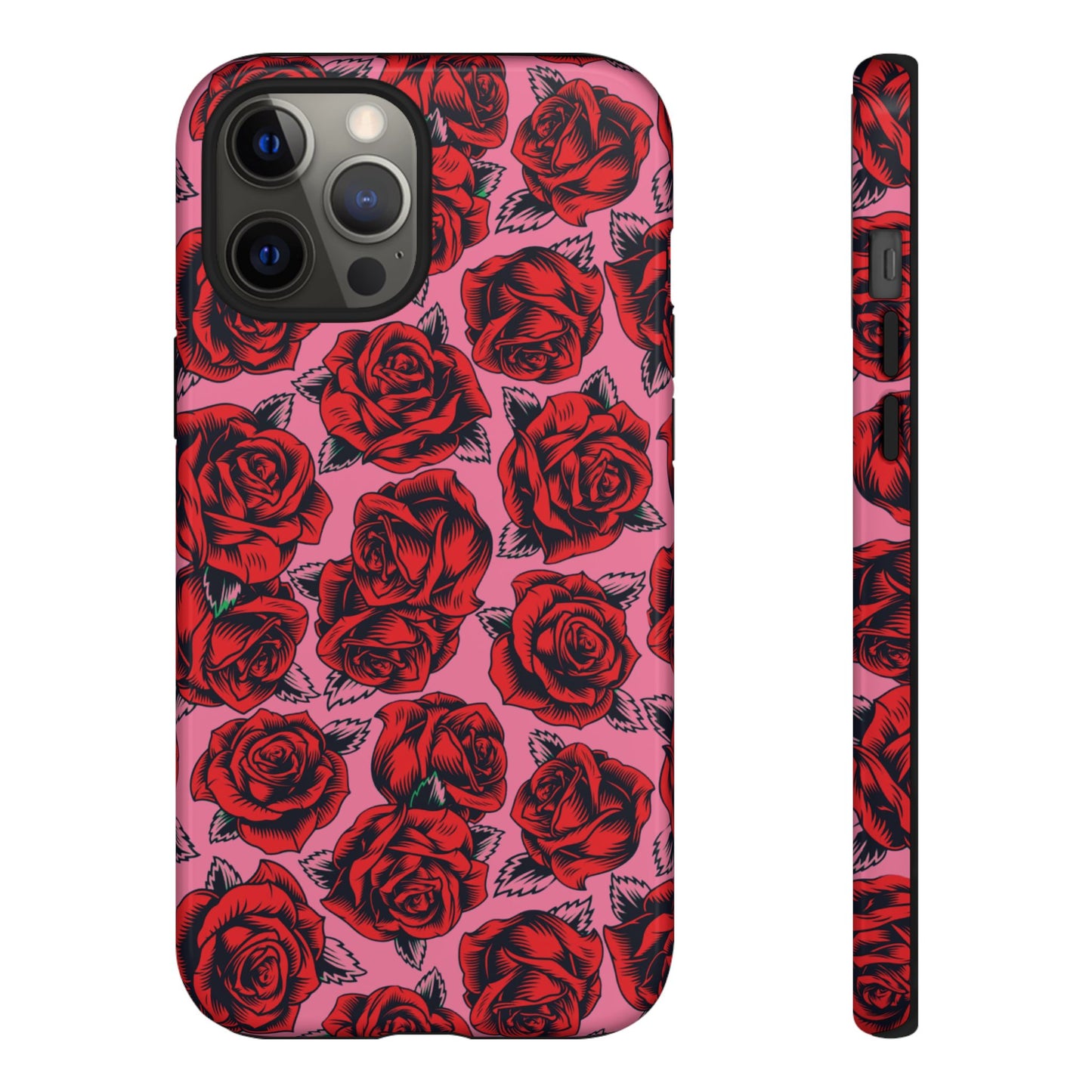 Love Story | Red & Pink Pop Art Rose Floral Case