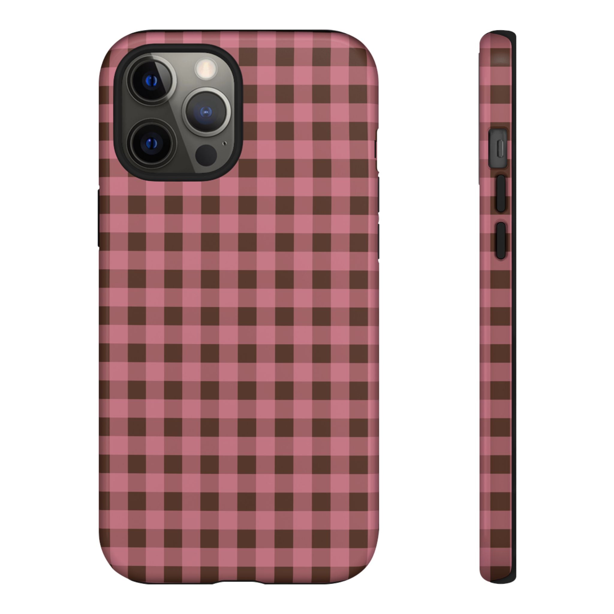 Rosy Gingham Phone Case