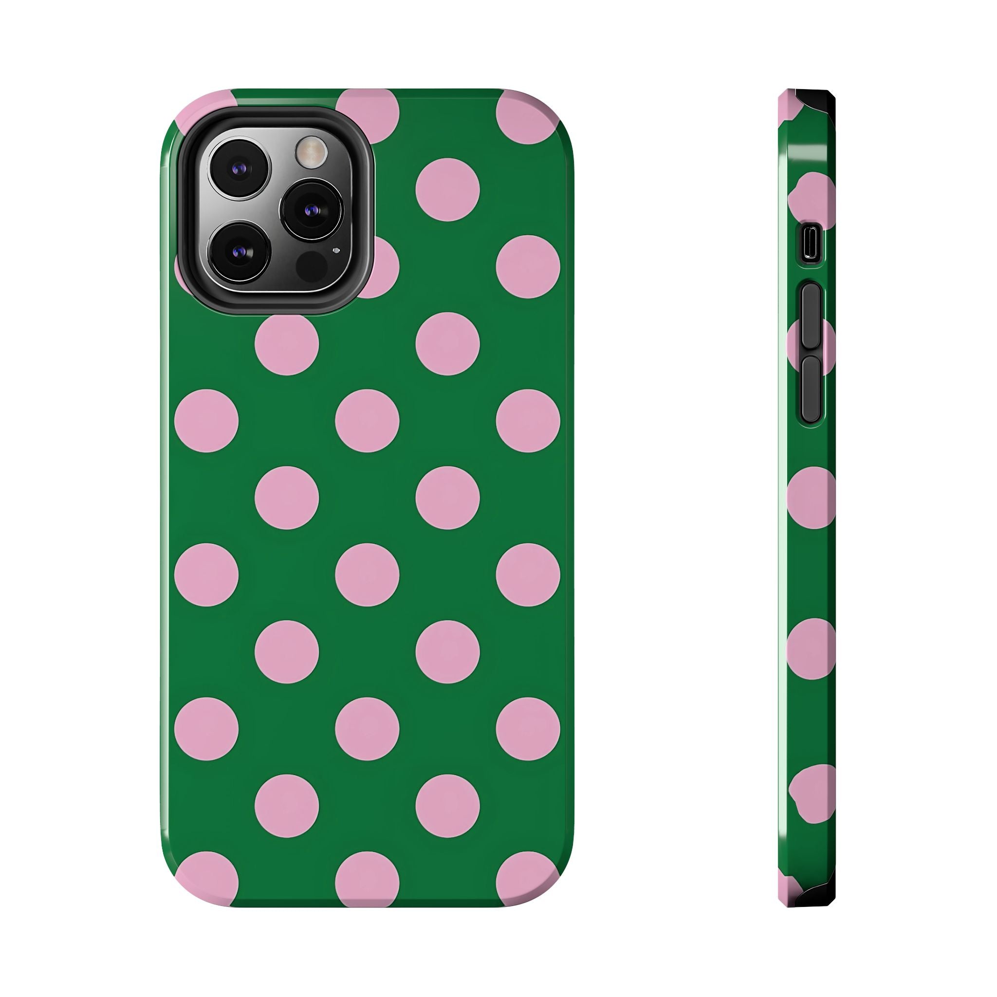 Dots Green Polka Dot iPhone Case
