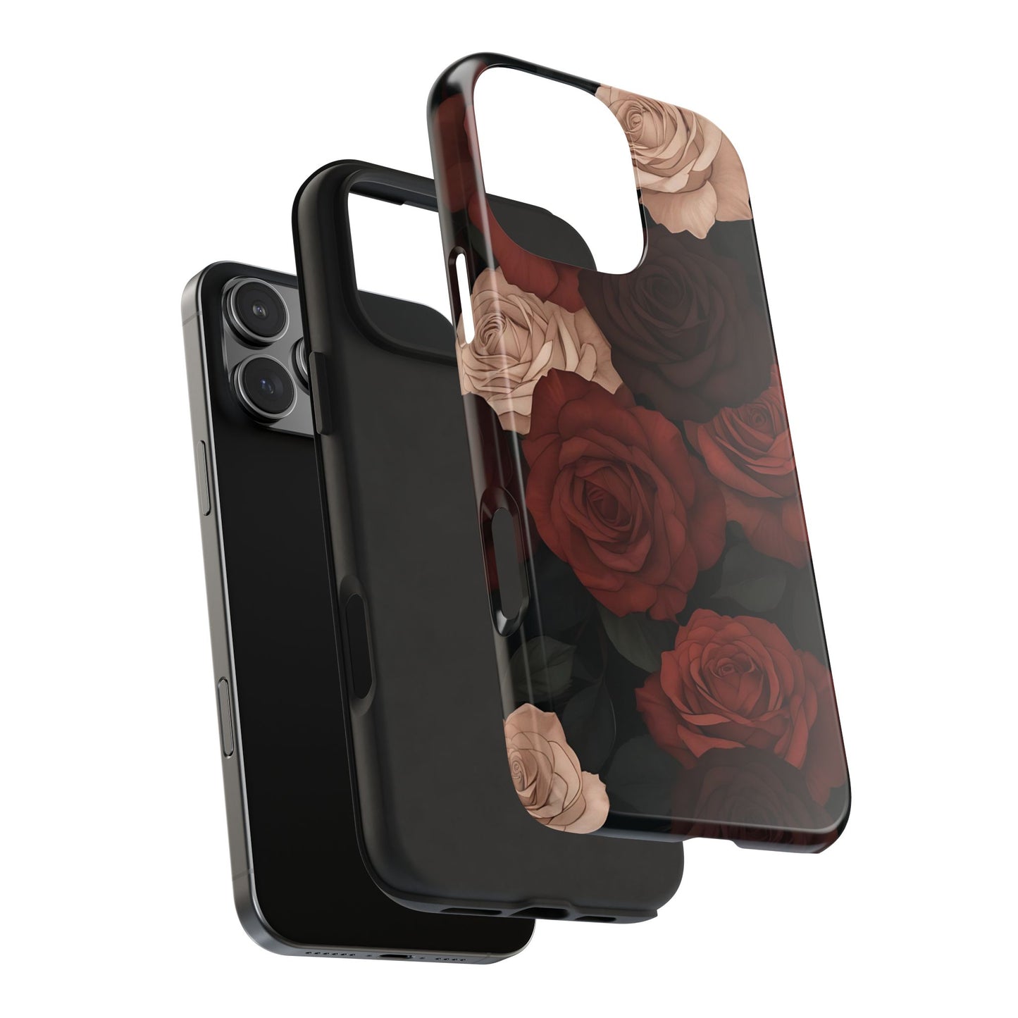 Roses | Brown Floral iPhone Case