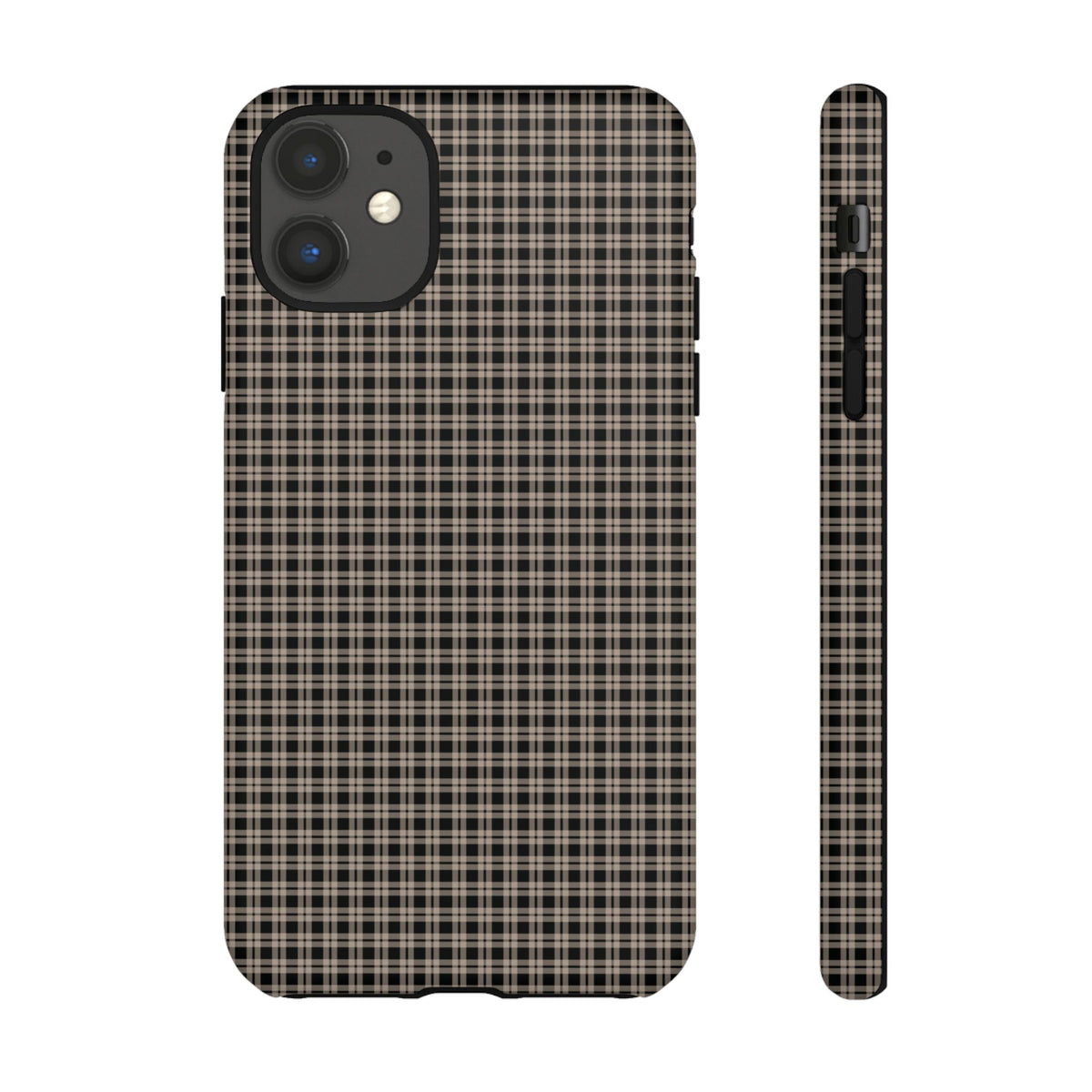 Boyfriend Flannel | Neutral Plaid iPhone Case