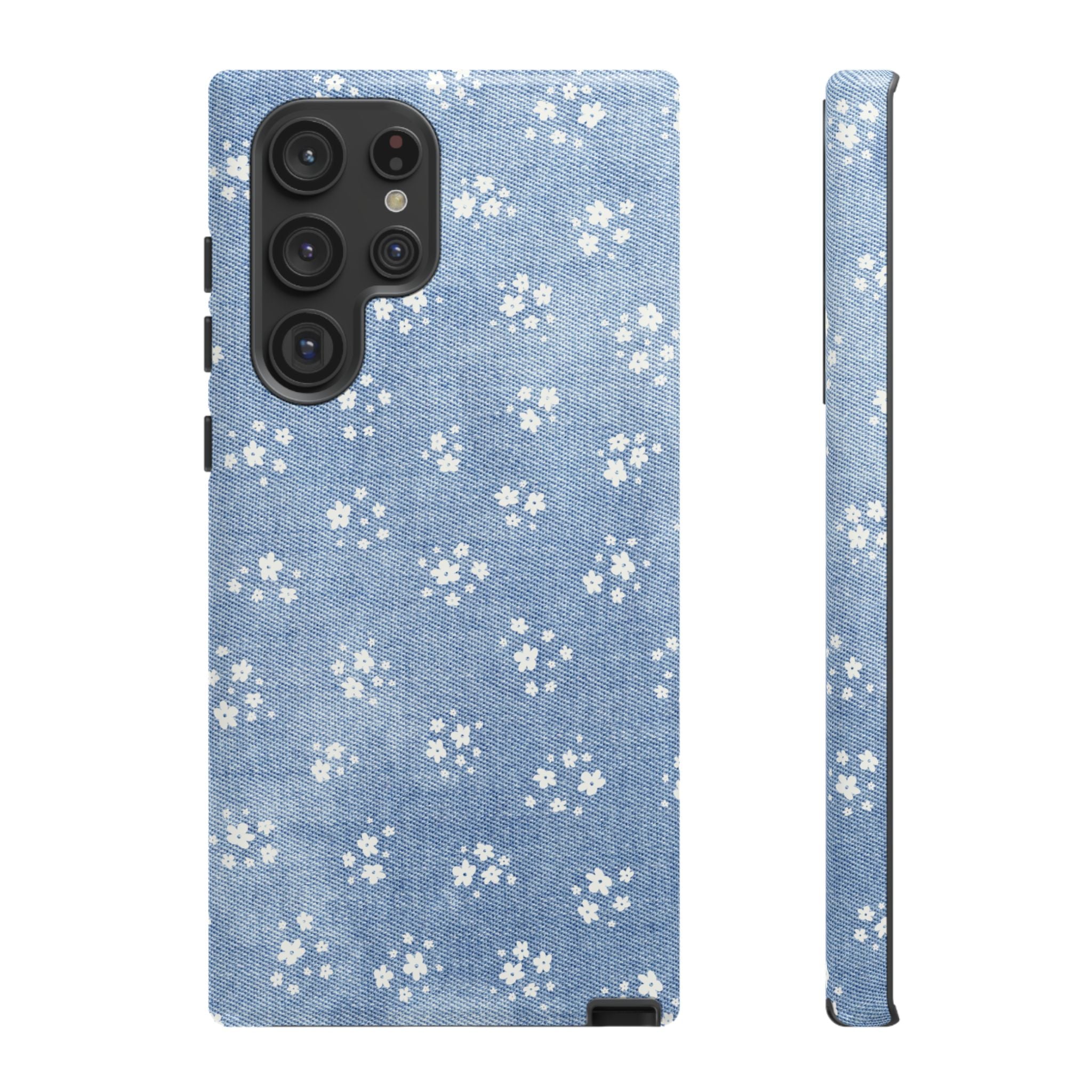 Denim Daisy Phone Case