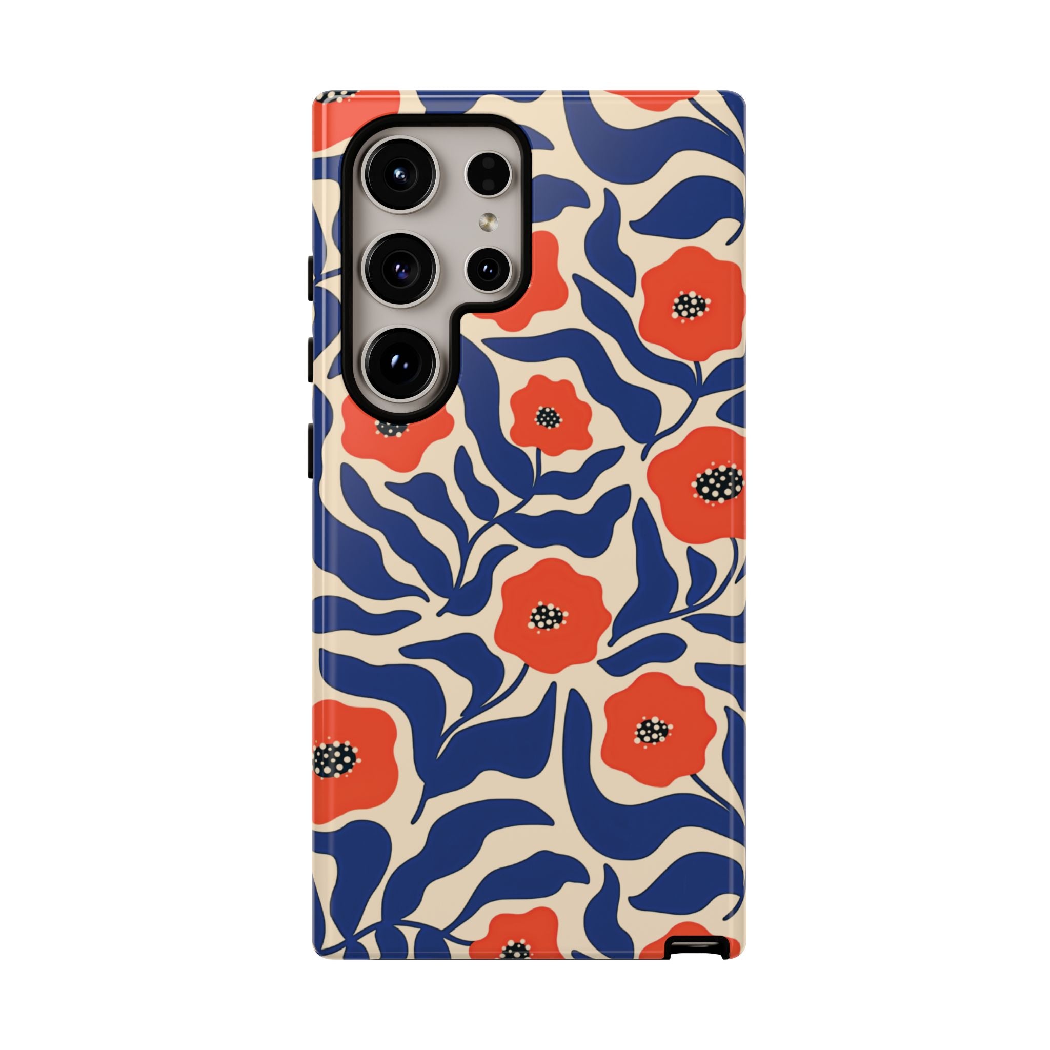 Indigo Poppy Phone Case