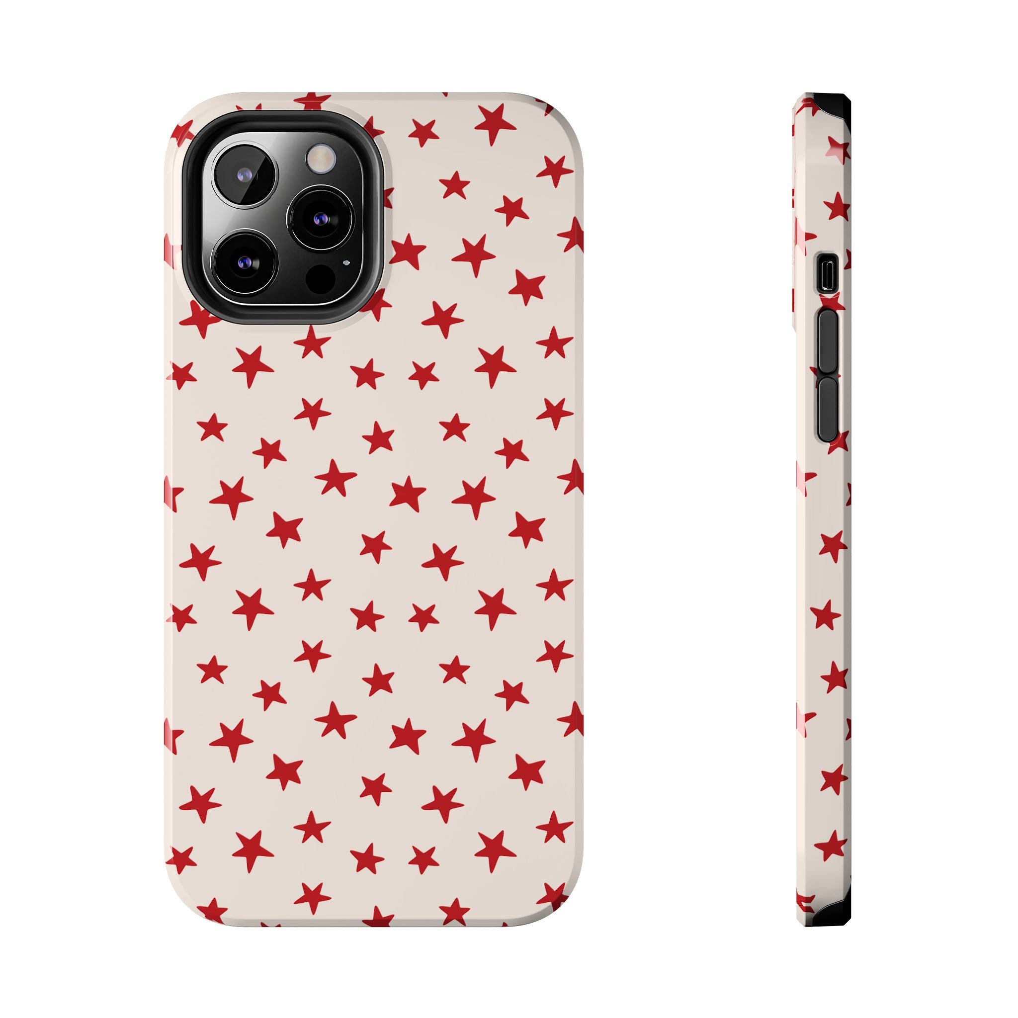 Starstruck Red Stars iPhone Case