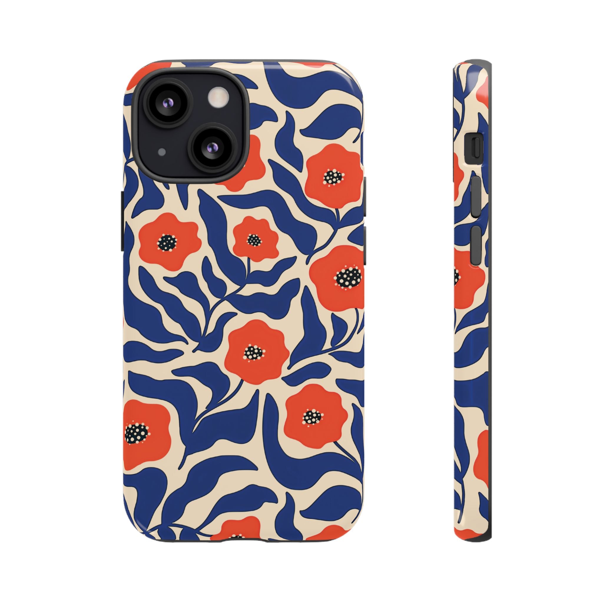 Indigo Poppy Phone Case