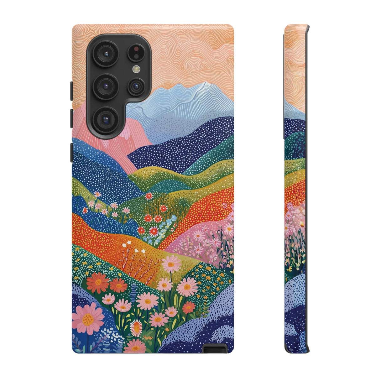 Scenic Route | Colorful Mountain Floral Galaxy Case