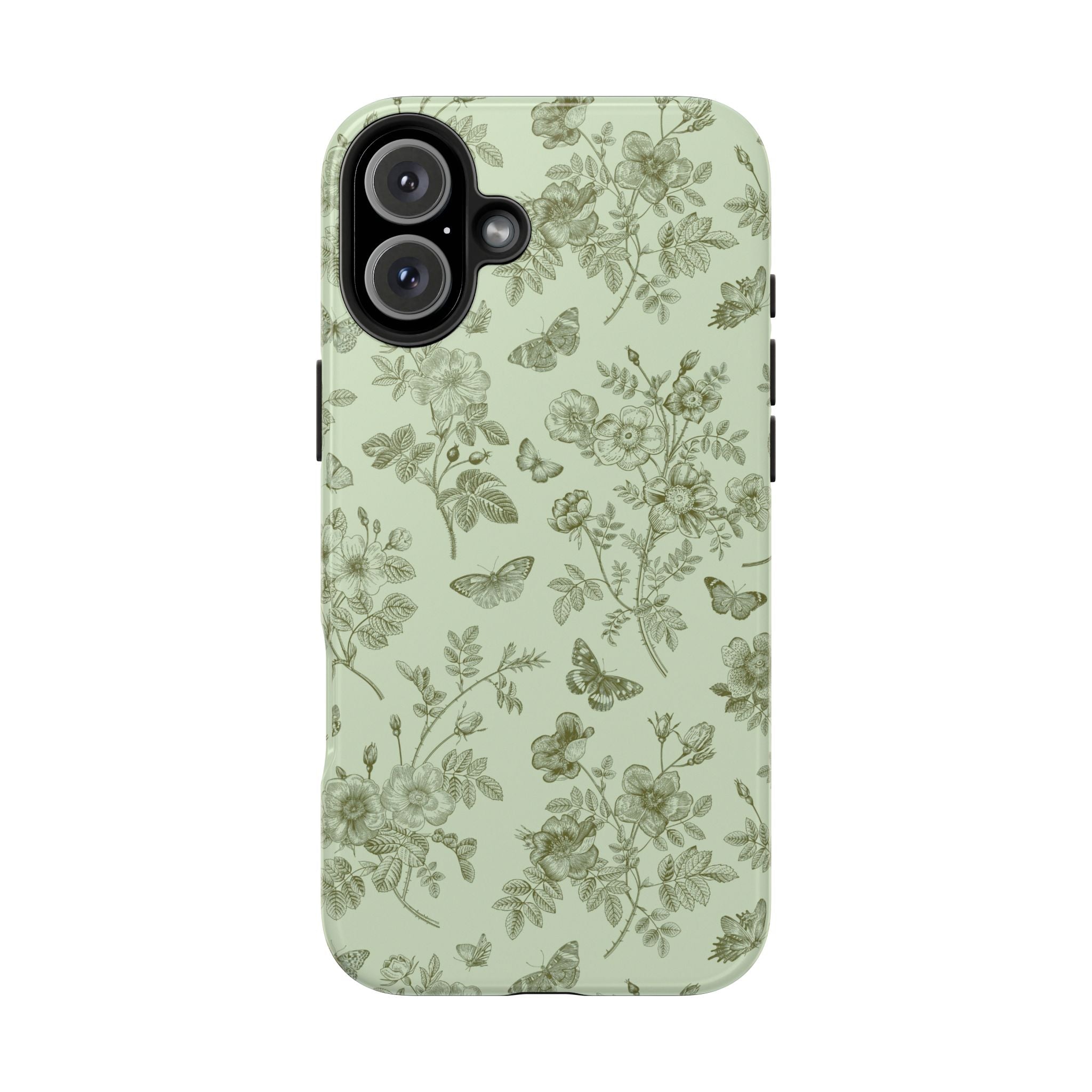 Sage Garden Green Floral iPhone Case