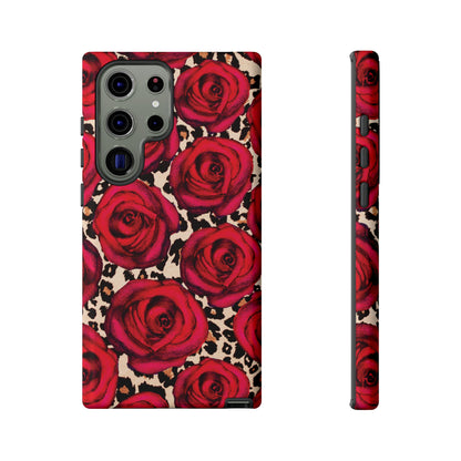 Rose Leopard | Red Floral Case