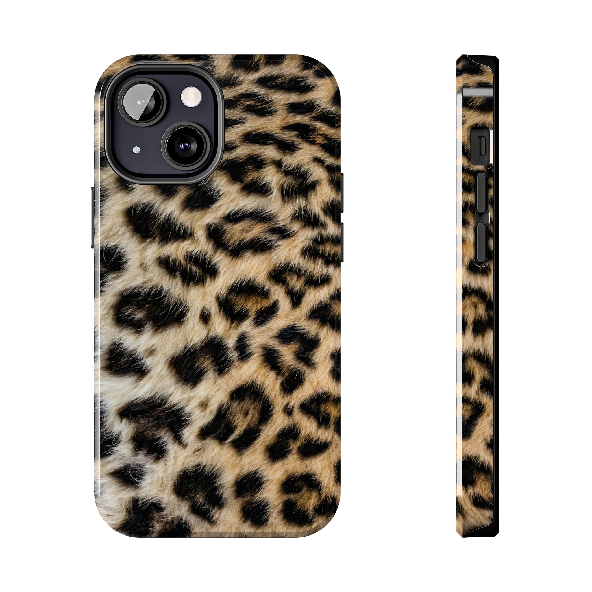 Estuche para iPhone con estampado de leopardo marrón y estilo urbano chic