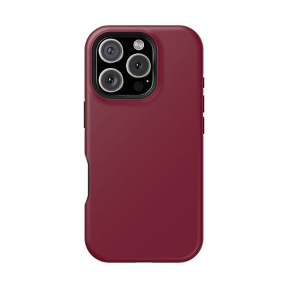 Burgundy Bliss | Satin Finish iPhone Case