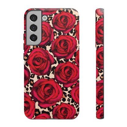 Rose Leopard | Red Floral Case