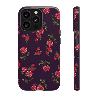 Enchanteur | Coque iPhone à motif floral indigo