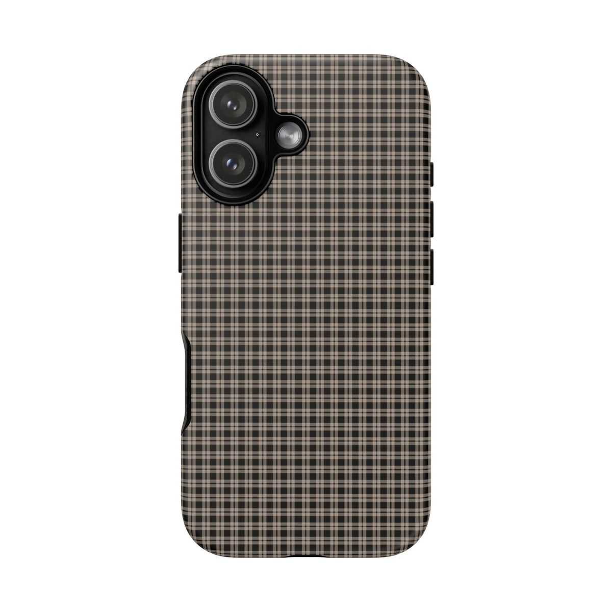 Boyfriend Flannel | Neutral Plaid iPhone Case